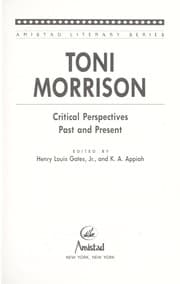 Tapa de Toni Morrison
