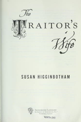 Tapa de The traitor's wife