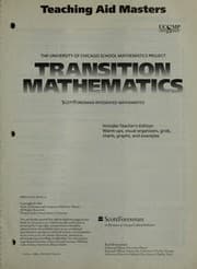 Tapa de Transition mathematics