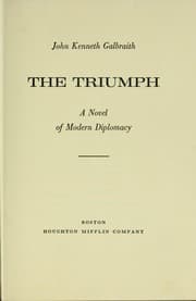 Tapa de The triumph; a novel of modern diplomacy