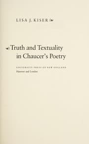 Tapa de Truth and textuality in Chaucer's poetry