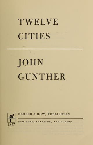 Tapa de Twelve cities