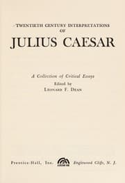 Tapa de Twentieth century interpretations of 'Julius Caesar'