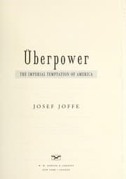 Tapa de {uml}Uberpower : the imperial temptation of America