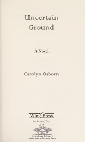 Tapa de Uncertain ground
