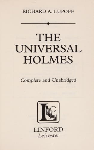 Tapa de The universal Holmes