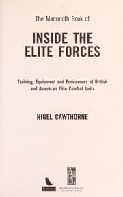 Tapa de The mammoth book of inside the elite forces