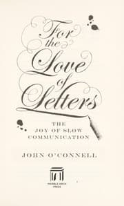 Tapa de For the love of letters