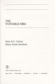 Tapa de The Portable MBA