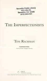 Tapa de The imperfectionists