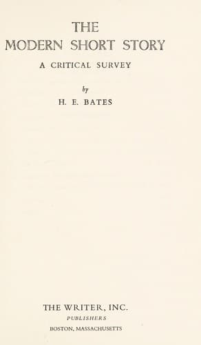 Tapa de The modern short story
