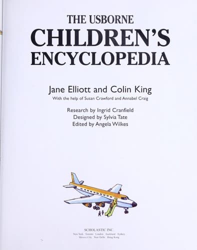 Tapa de The Usborne children's encyclopedia