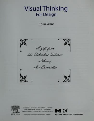 Tapa de Visual thinking for design