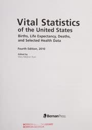 Tapa de Vital statistics of the United States, 2010