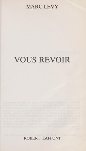 Tapa de Vous revoir