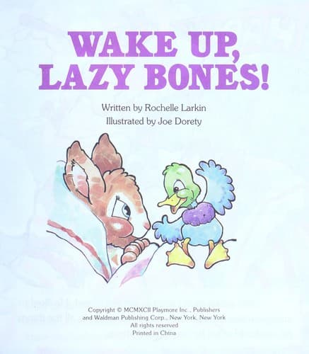Tapa de Wake up, lazy bones!