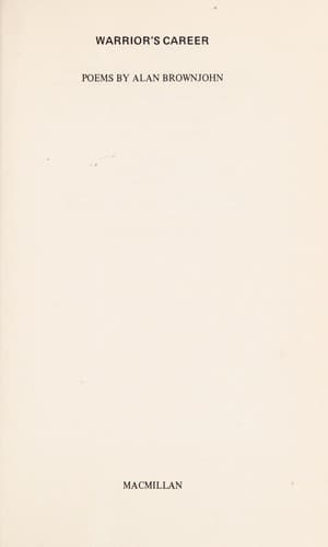 Tapa de Warrior's career: poems