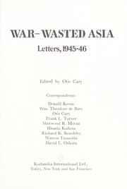 Tapa de War-wasted Asia : letters, 1945-46