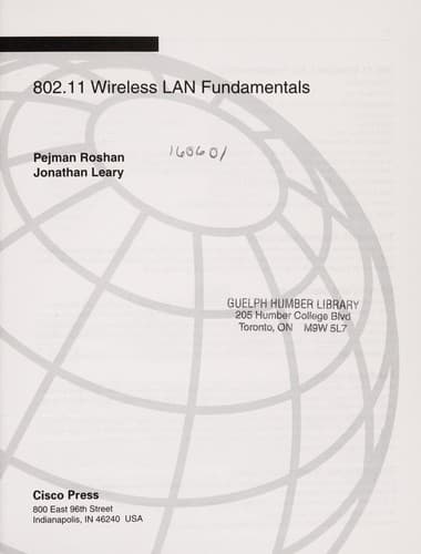 Tapa de 802.11 Wireless LAN fundamentals