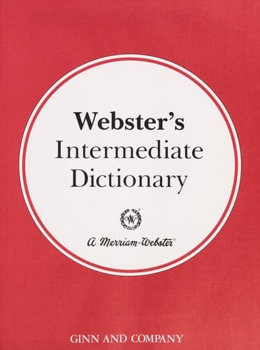 Tapa de Webster's intermediate dictionary