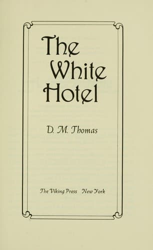 Tapa de The white hotel
