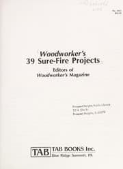 Tapa de Woodworker's 39 sure-fire projects