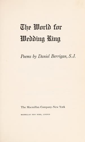 Tapa de The world for wedding ring