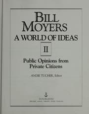 Tapa de A world of ideas II : public opinions from private citizens