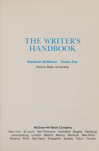 Tapa de The writer's handbook