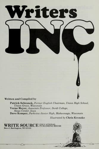 Tapa de Writers inc