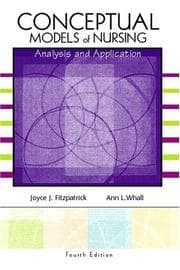 Tapa de Conceptual models of nursing