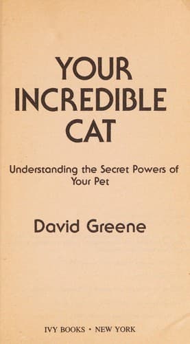 Tapa de Your Incredible Cat