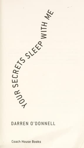 Tapa de Your secrets sleep with me