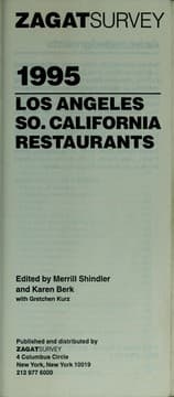 Tapa de Zagat Sirvey Los Angeles, So. California restaurants