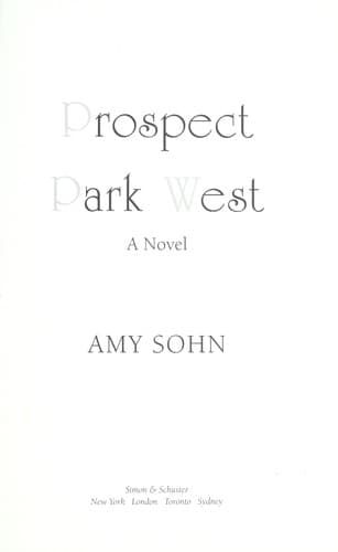 Tapa de Prospect Park West
