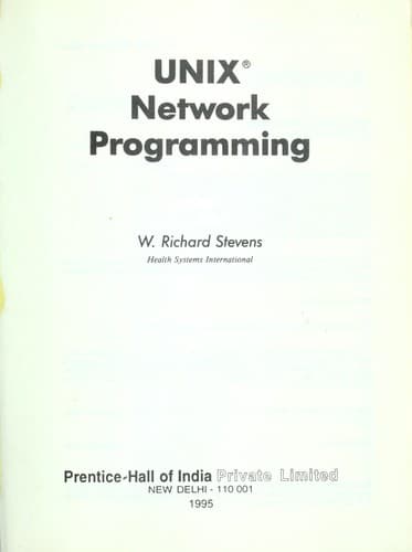 Tapa de Unix Network Programming