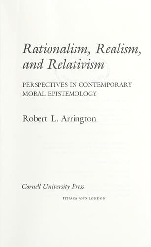 Tapa de Rationalism, realism, and relativism