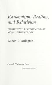Tapa de Rationalism, realism, and relativism