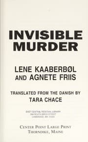 Tapa de Invisible murder