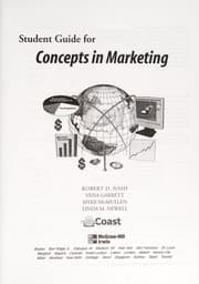 Tapa de Study Guide for Marketing Telecourse to accompany Marketing