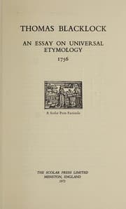 Tapa de An essay on universal etymology, 1756