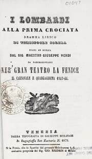 Tapa de I Lombardi alla prima crociata