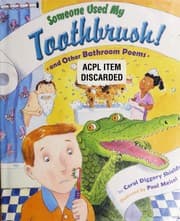 Tapa de Someone used my toothbrush and other bathroom poems