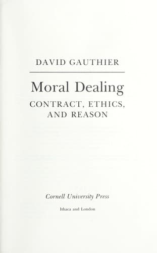 Tapa de Moral dealing