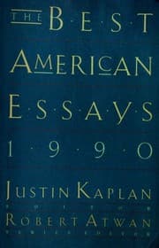 Tapa de The best American essays 1990