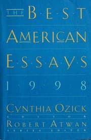 Tapa de The Best American Essays 1998 (Best American)