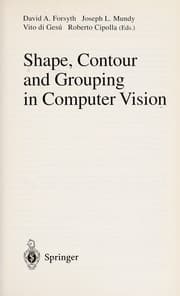Tapa de Shape, contour, and grouping in computer vision