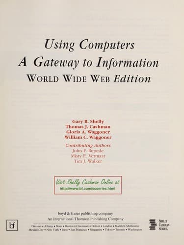 Tapa de Using Computers
