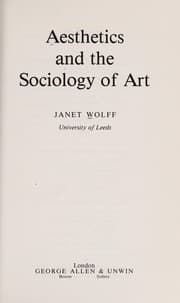 Tapa de The sociology of art versus aesthetics