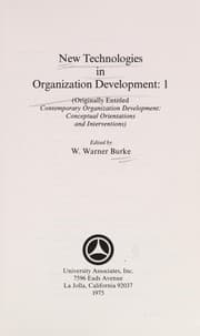 Tapa de New technologies in organization development, 1 =